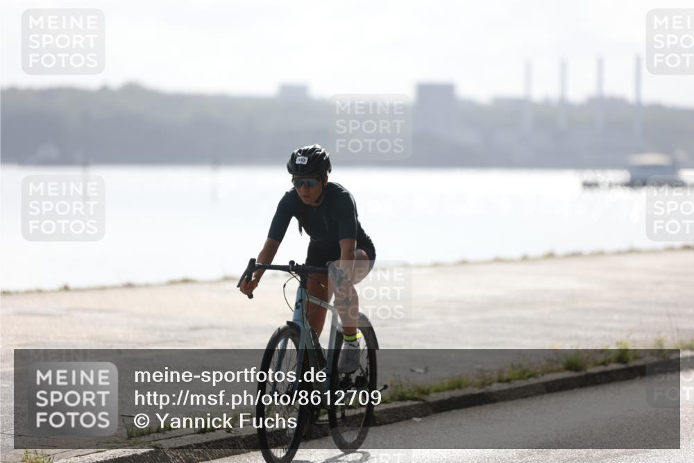 17.08.2025 - KN Förde Triathlon 2025 Yannick Fuchs http://msf.ph/oto/8612709 17.08.2025 10:05:06 Radfahren 163, 186, 155, 175, 208 meine-sportfotos.de