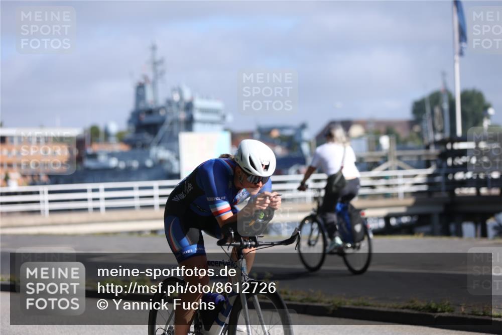17.08.2025 - KN Förde Triathlon 2025 Yannick Fuchs http://msf.ph/oto/8612726 17.08.2025 09:15:00 Radfahren 104 meine-sportfotos.de