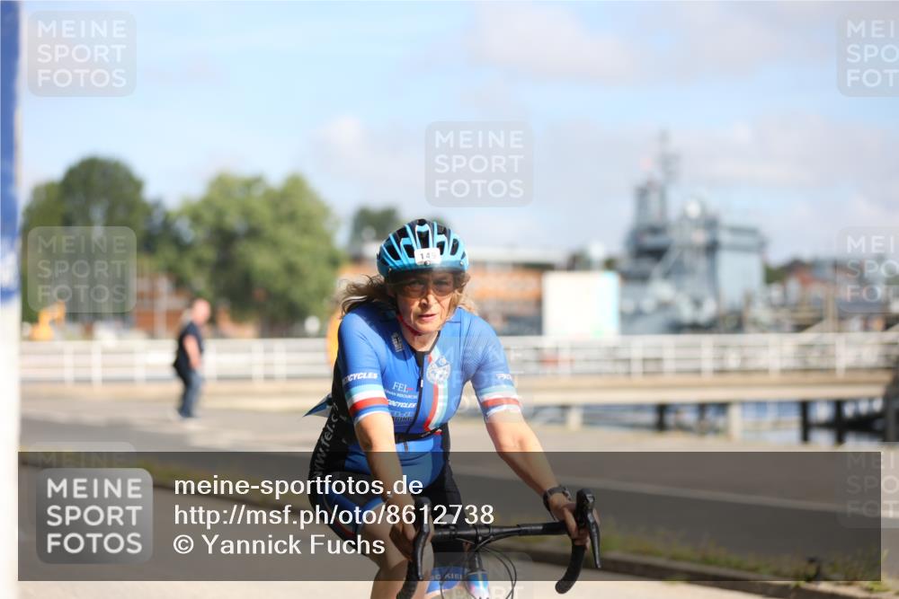 17.08.2025 - KN Förde Triathlon 2025 Yannick Fuchs http://msf.ph/oto/8612738 17.08.2025 10:05:42 Radfahren 149, 160, 172, 207 meine-sportfotos.de