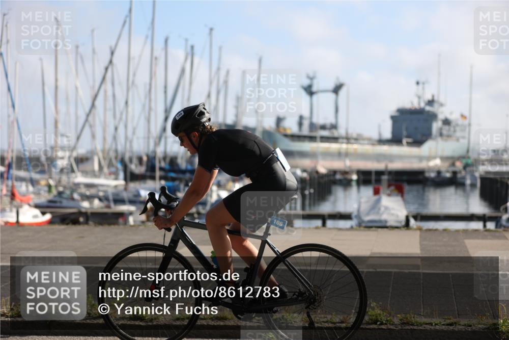 17.08.2025 - KN Förde Triathlon 2025 Yannick Fuchs http://msf.ph/oto/8612783 17.08.2025 09:15:30 Radfahren 106, 106 meine-sportfotos.de