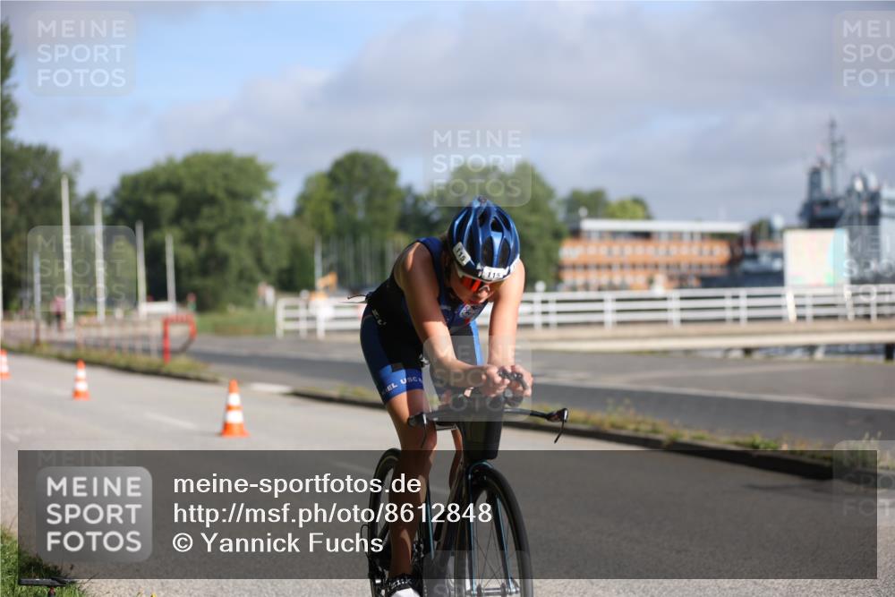 17.08.2025 - KN Förde Triathlon 2025 Yannick Fuchs http://msf.ph/oto/8612848 17.08.2025 09:16:23 Radfahren 103, 115, 253, 252 meine-sportfotos.de