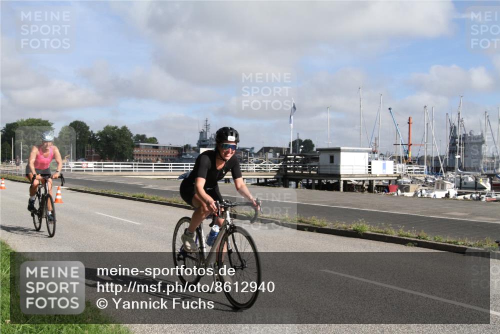 17.08.2025 - KN Förde Triathlon 2025 Yannick Fuchs http://msf.ph/oto/8612940 17.08.2025 09:35:44 Radfahren 135, 142 meine-sportfotos.de
