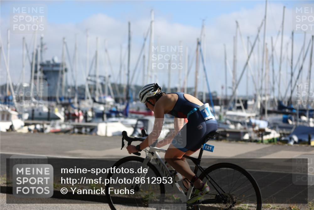 17.08.2025 - KN Förde Triathlon 2025 Yannick Fuchs http://msf.ph/oto/8612953 17.08.2025 09:16:48 Radfahren 121, 105, 121 meine-sportfotos.de