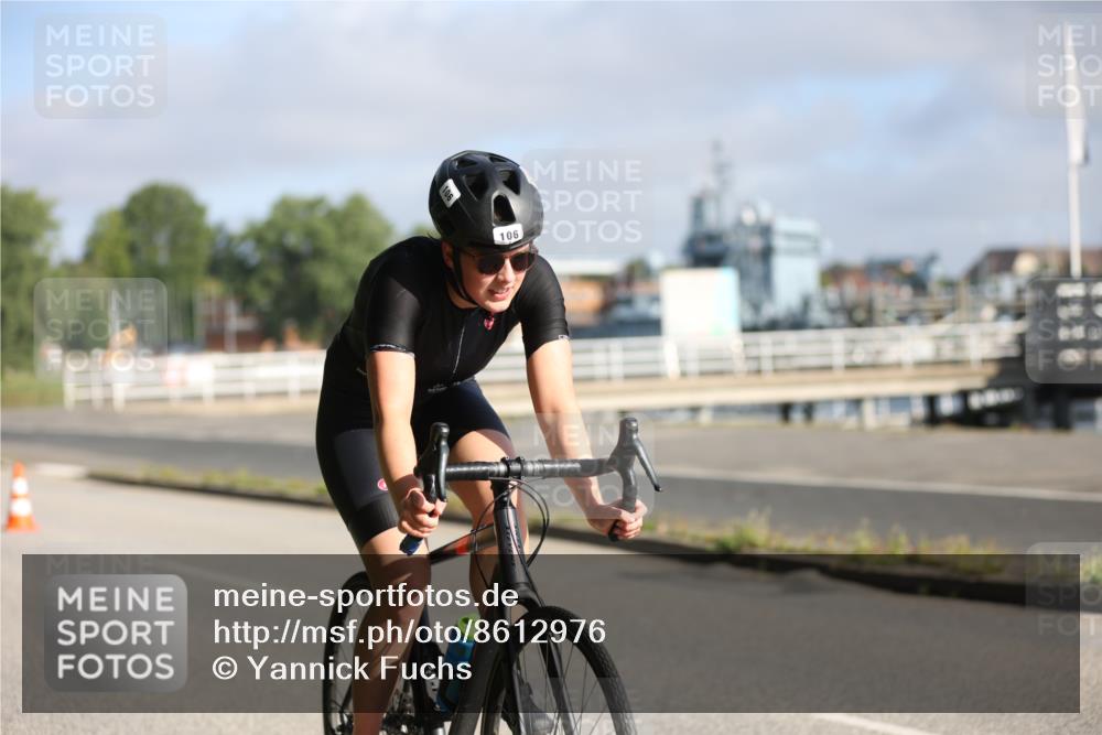 17.08.2025 - KN Förde Triathlon 2025 Yannick Fuchs http://msf.ph/oto/8612976 17.08.2025 09:17:17 Radfahren 101, 106, 108, 109, 110 meine-sportfotos.de