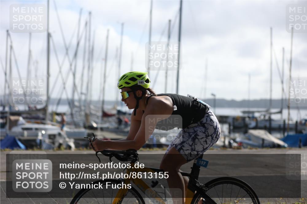 17.08.2025 - KN Förde Triathlon 2025 Yannick Fuchs http://msf.ph/oto/8613155 17.08.2025 09:18:13 Radfahren 103, 105, 107, 121, 119 meine-sportfotos.de