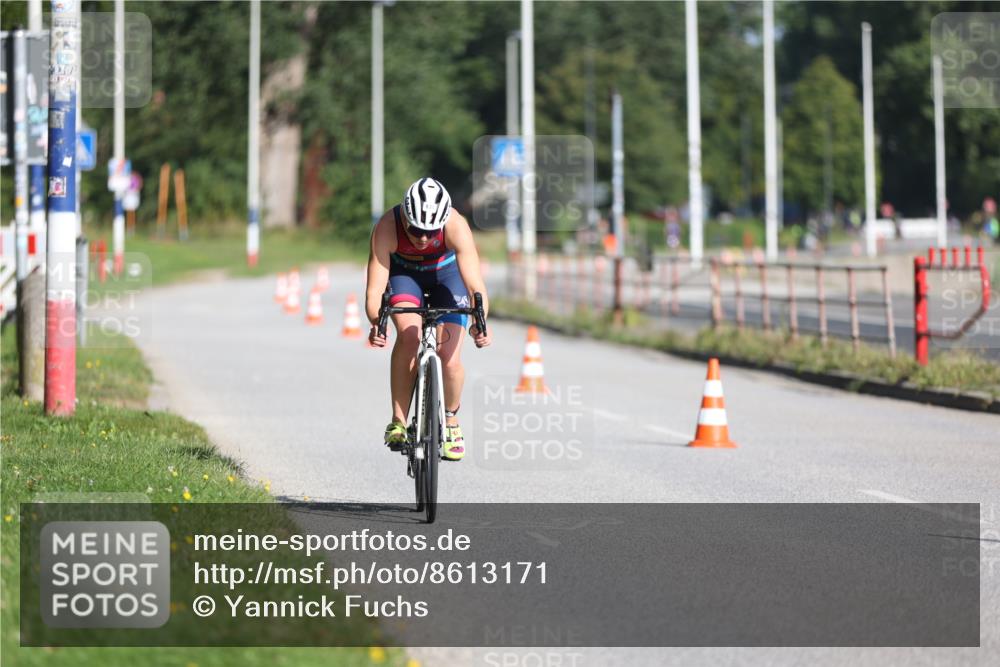17.08.2025 - KN Förde Triathlon 2025 Yannick Fuchs http://msf.ph/oto/8613171 17.08.2025 09:18:21 Radfahren 120, 121, 103, 105 meine-sportfotos.de