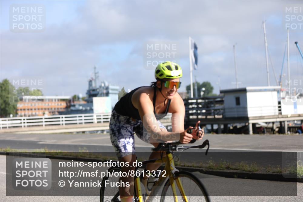 17.08.2025 - KN Förde Triathlon 2025 Yannick Fuchs http://msf.ph/oto/8613372 17.08.2025 09:19:57 Radfahren 107, 119 meine-sportfotos.de