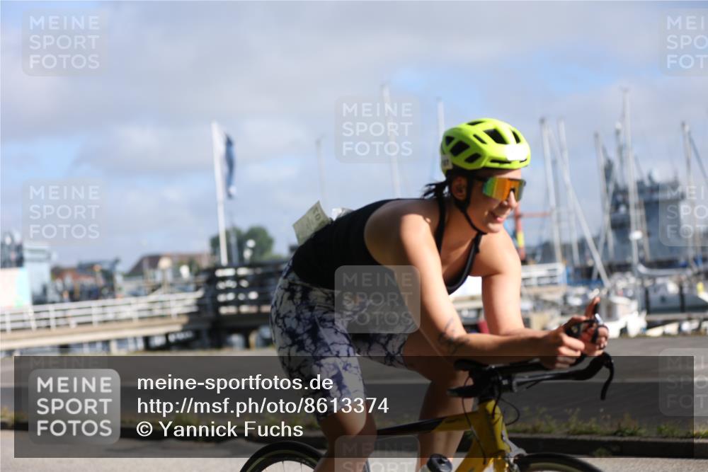 17.08.2025 - KN Förde Triathlon 2025 Yannick Fuchs http://msf.ph/oto/8613374 17.08.2025 09:19:57 Radfahren 107, 119 meine-sportfotos.de