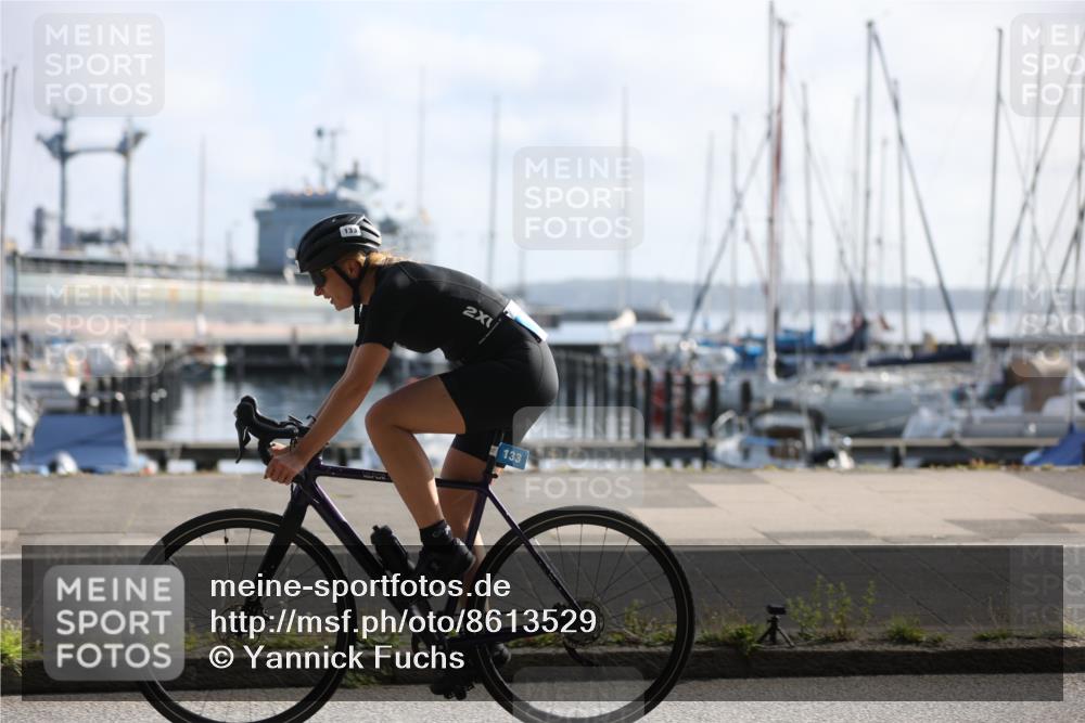 17.08.2025 - KN Förde Triathlon 2025 Yannick Fuchs http://msf.ph/oto/8613529 17.08.2025 09:21:29 Radfahren 130, 133, 133 meine-sportfotos.de