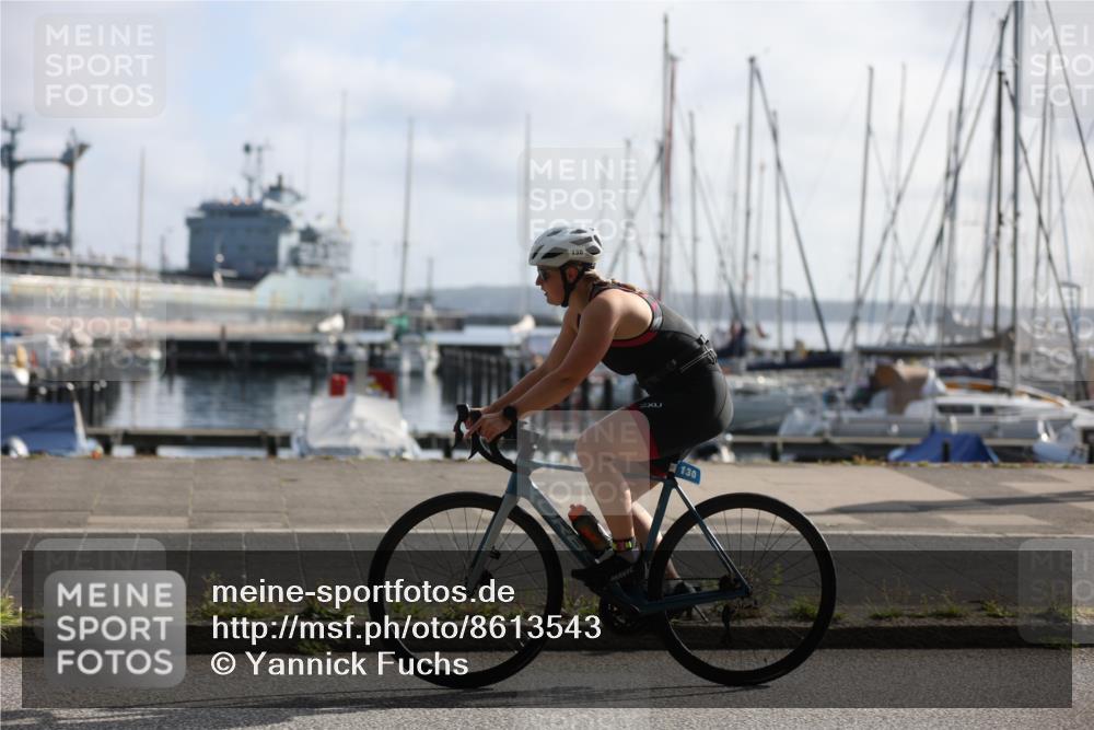 17.08.2025 - KN Förde Triathlon 2025 Yannick Fuchs http://msf.ph/oto/8613543 17.08.2025 09:21:32 Radfahren 130, 130, 133 meine-sportfotos.de