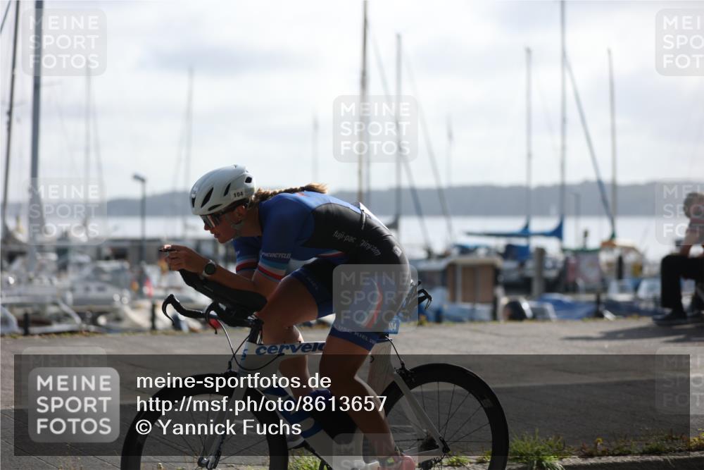 17.08.2025 - KN Förde Triathlon 2025 Yannick Fuchs http://msf.ph/oto/8613657 17.08.2025 09:22:28 Radfahren 104, 148, 127 meine-sportfotos.de