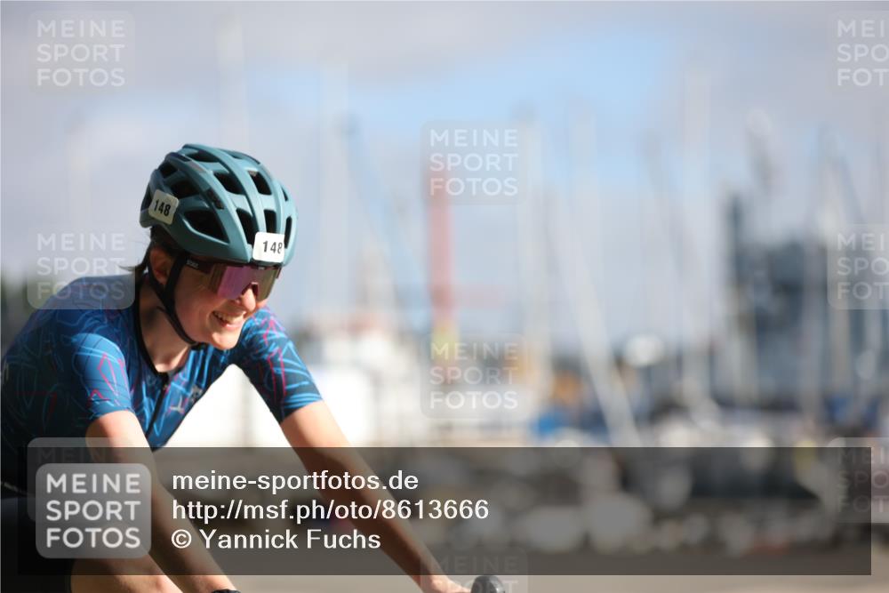 17.08.2025 - KN Förde Triathlon 2025 Yannick Fuchs http://msf.ph/oto/8613666 17.08.2025 09:22:34 Radfahren 128, 148, 150, 162, 104 meine-sportfotos.de