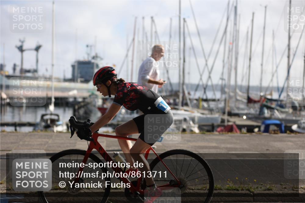 17.08.2025 - KN Förde Triathlon 2025 Yannick Fuchs http://msf.ph/oto/8613711 17.08.2025 09:22:45 Radfahren 128, 139, 143, 128, 150, 162 meine-sportfotos.de