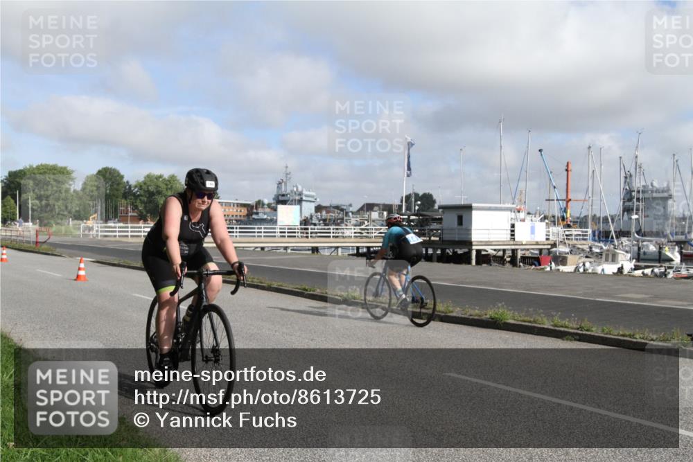 17.08.2025 - KN Förde Triathlon 2025 Yannick Fuchs http://msf.ph/oto/8613725 17.08.2025 09:48:35 Radfahren 106, 141, 159, 194 meine-sportfotos.de