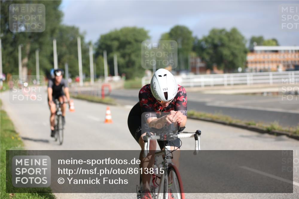 17.08.2025 - KN Förde Triathlon 2025 Yannick Fuchs http://msf.ph/oto/8613815 17.08.2025 09:23:43 Radfahren 145, 147, 152 meine-sportfotos.de