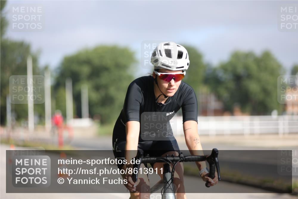17.08.2025 - KN Förde Triathlon 2025 Yannick Fuchs http://msf.ph/oto/8613911 17.08.2025 09:24:24 Radfahren 143, 150, 166, 128, 162 meine-sportfotos.de