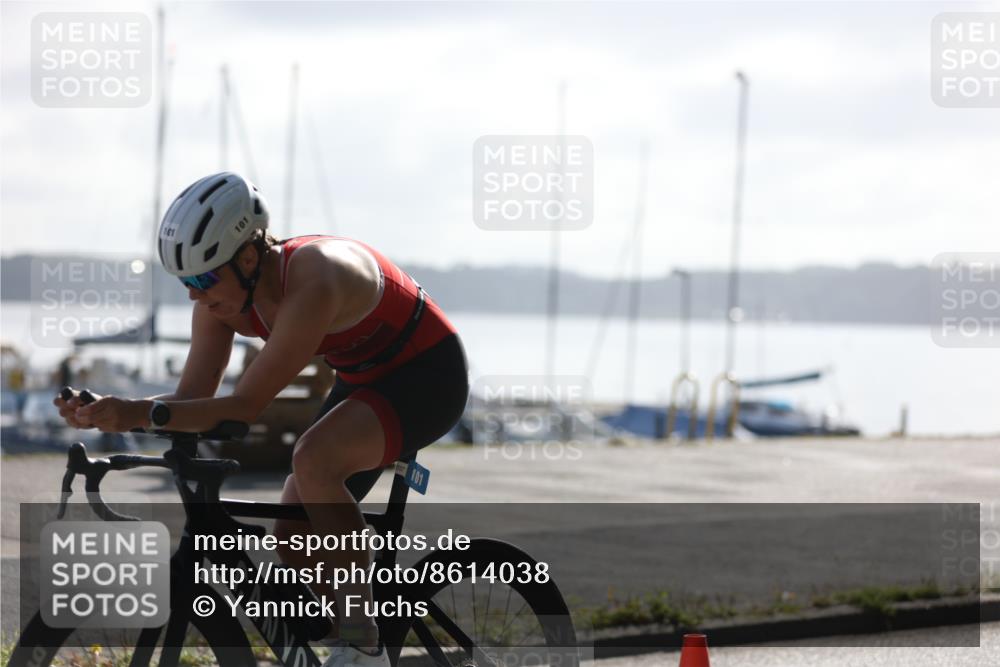 17.08.2025 - KN Förde Triathlon 2025 Yannick Fuchs http://msf.ph/oto/8614038 17.08.2025 09:25:33 Radfahren 101, 160, 168, 204, 137, 253 meine-sportfotos.de