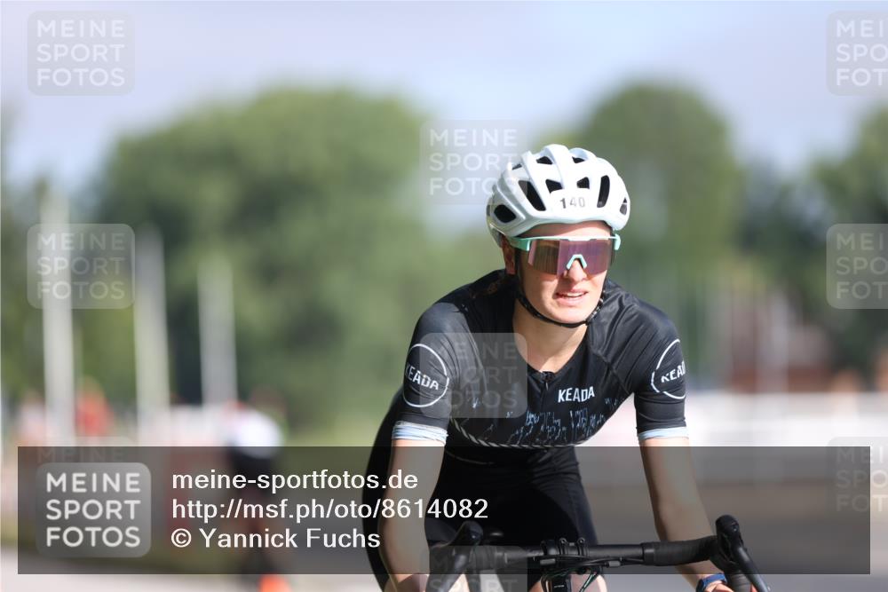 17.08.2025 - KN Förde Triathlon 2025 Yannick Fuchs http://msf.ph/oto/8614082 17.08.2025 09:25:51 Radfahren 140, 144, 159, 105, 164 meine-sportfotos.de