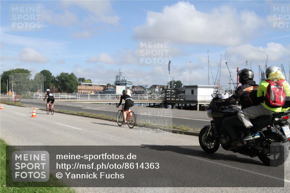 17.08.2025 - KN Förde Triathlon 2025 Yannick Fuchs http://msf.ph/oto/8614363 17.08.2025 10:05:03 Radfahren 155, 175, 208, 216 meine-sportfotos.de