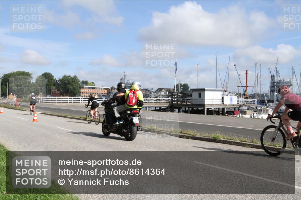 17.08.2025 - KN Förde Triathlon 2025 Yannick Fuchs http://msf.ph/oto/8614364 17.08.2025 10:05:03 Radfahren 155, 175, 208, 216 meine-sportfotos.de