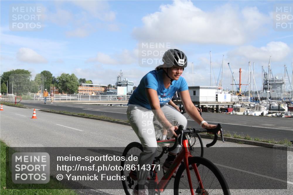 17.08.2025 - KN Förde Triathlon 2025 Yannick Fuchs http://msf.ph/oto/8614371 17.08.2025 10:05:24 Radfahren 169, 183, 202, 215, 223, 242 meine-sportfotos.de