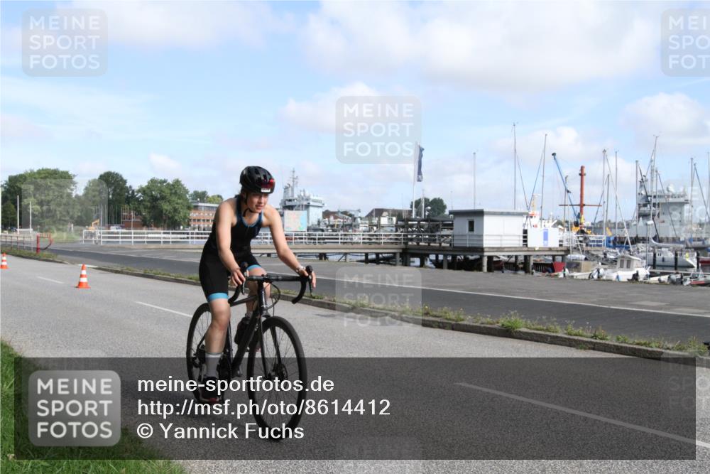 17.08.2025 - KN Förde Triathlon 2025 Yannick Fuchs http://msf.ph/oto/8614412 17.08.2025 10:08:04 Radfahren 174 meine-sportfotos.de