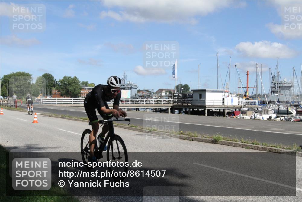 17.08.2025 - KN Förde Triathlon 2025 Yannick Fuchs http://msf.ph/oto/8614507 17.08.2025 11:03:12 Radfahren 263, 269, 273, 278, 287 meine-sportfotos.de