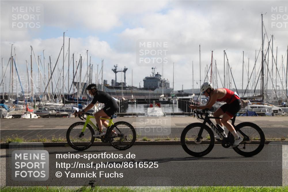 17.08.2025 - KN Förde Triathlon 2025 Yannick Fuchs http://msf.ph/oto/8616525 17.08.2025 09:35:13 Radfahren 101, 144 meine-sportfotos.de