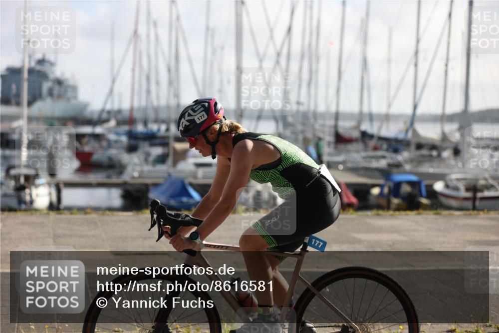 17.08.2025 - KN Förde Triathlon 2025 Yannick Fuchs http://msf.ph/oto/8616581 17.08.2025 09:36:29 Radfahren 166, 177 meine-sportfotos.de