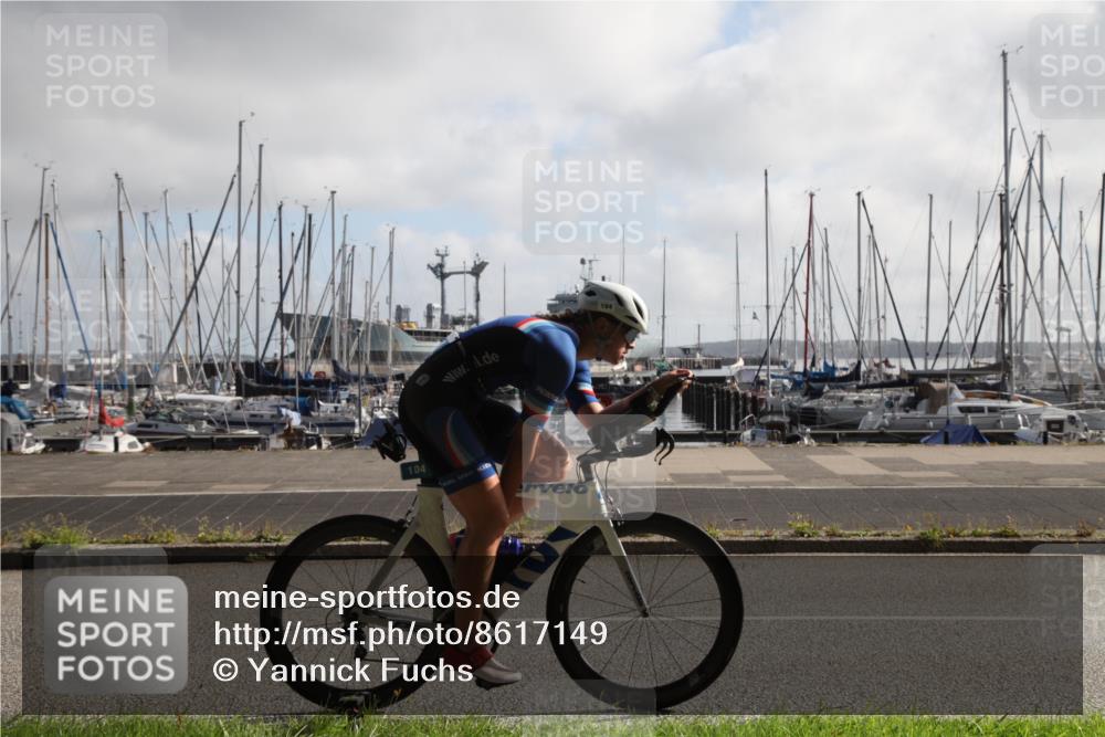 17.08.2025 - KN Förde Triathlon 2025 Yannick Fuchs http://msf.ph/oto/8617149 17.08.2025 09:41:59 Radfahren 104, 183, 244 meine-sportfotos.de