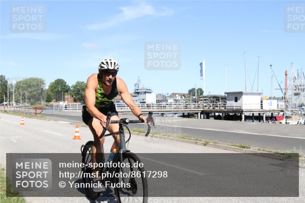 17.08.2025 - KN Förde Triathlon 2025 Yannick Fuchs http://msf.ph/oto/8617298 17.08.2025 11:48:54 Radfahren 380 meine-sportfotos.de