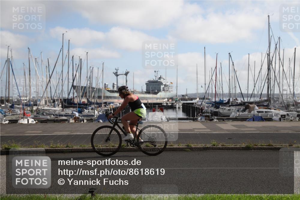 17.08.2025 - KN Förde Triathlon 2025 Yannick Fuchs http://msf.ph/oto/8618619 17.08.2025 10:03:48 Radfahren 160, 172, 207, 221, 254 meine-sportfotos.de