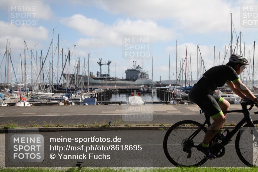 17.08.2025 - KN Förde Triathlon 2025 Yannick Fuchs http://msf.ph/oto/8618695 17.08.2025 10:05:47 Radfahren 149, 160, 172, 207 meine-sportfotos.de