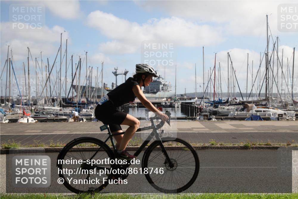 17.08.2025 - KN Förde Triathlon 2025 Yannick Fuchs http://msf.ph/oto/8618746 17.08.2025 10:06:45 Radfahren 170, 176 meine-sportfotos.de