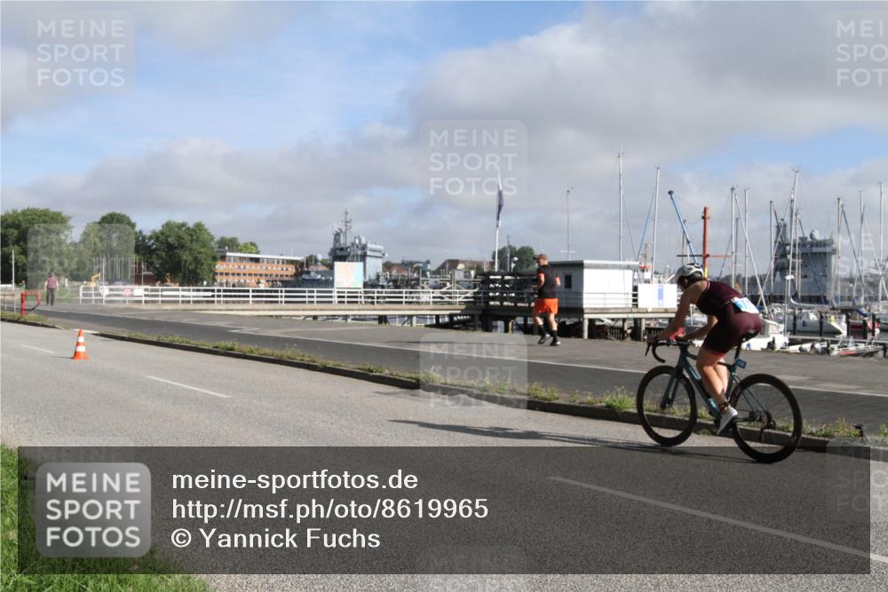 17.08.2025 - KN Förde Triathlon 2025 Yannick Fuchs http://msf.ph/oto/8619965 17.08.2025 09:17:37 Radfahren 113, 116 meine-sportfotos.de