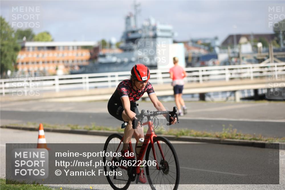 17.08.2025 - KN Förde Triathlon 2025 Yannick Fuchs http://msf.ph/oto/8622206 17.08.2025 09:47:00 Radfahren 143, 200, 116, 166 meine-sportfotos.de