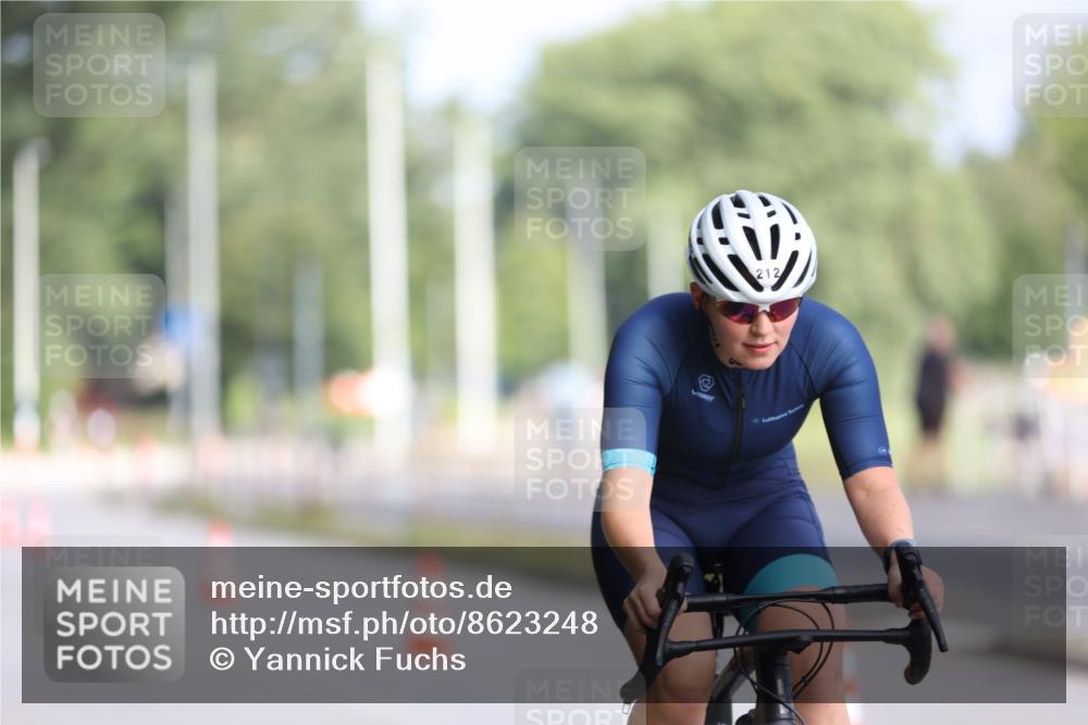 17.08.2025 - KN Förde Triathlon 2025 Yannick Fuchs http://msf.ph/oto/8623248 17.08.2025 09:56:45 Radfahren 145, 212, 130, 138, 151 meine-sportfotos.de