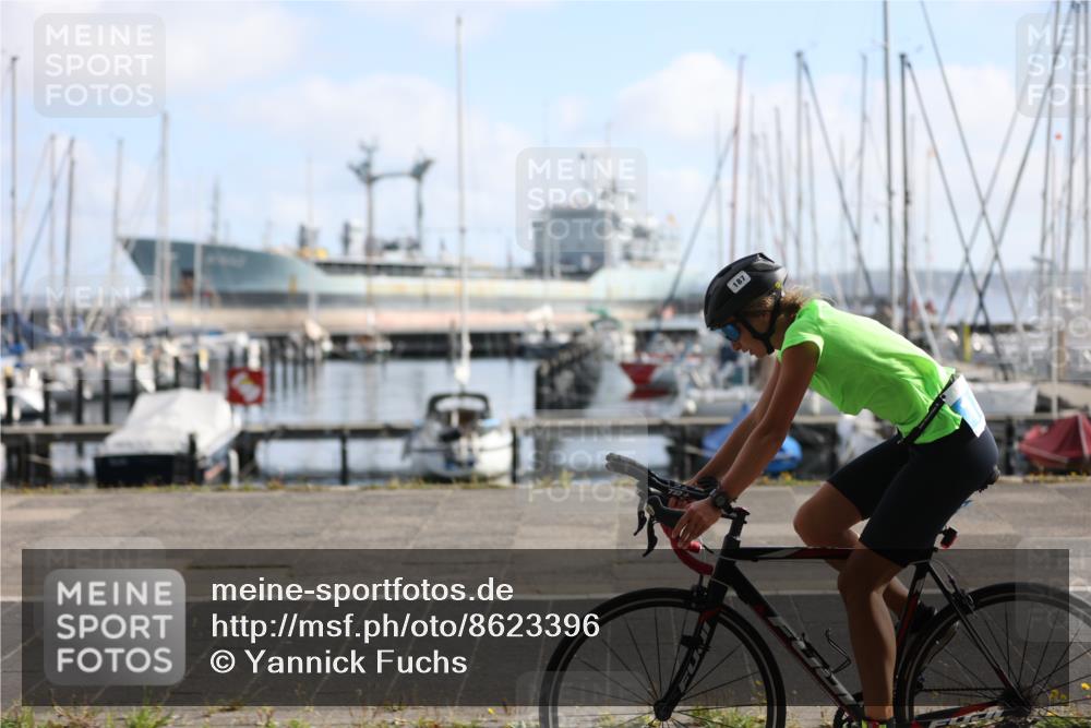 17.08.2025 - KN Förde Triathlon 2025 Yannick Fuchs http://msf.ph/oto/8623396 17.08.2025 09:58:02 Radfahren 118, 187, 249, 150 meine-sportfotos.de