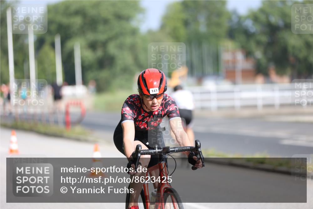 17.08.2025 - KN Förde Triathlon 2025 Yannick Fuchs http://msf.ph/oto/8623425 17.08.2025 09:58:16 Radfahren 143, 173, 197, 249 meine-sportfotos.de