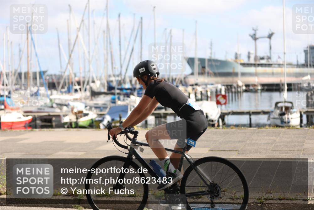 17.08.2025 - KN Förde Triathlon 2025 Yannick Fuchs http://msf.ph/oto/8623483 17.08.2025 09:58:46 Radfahren 180, 200, 228, 238 meine-sportfotos.de