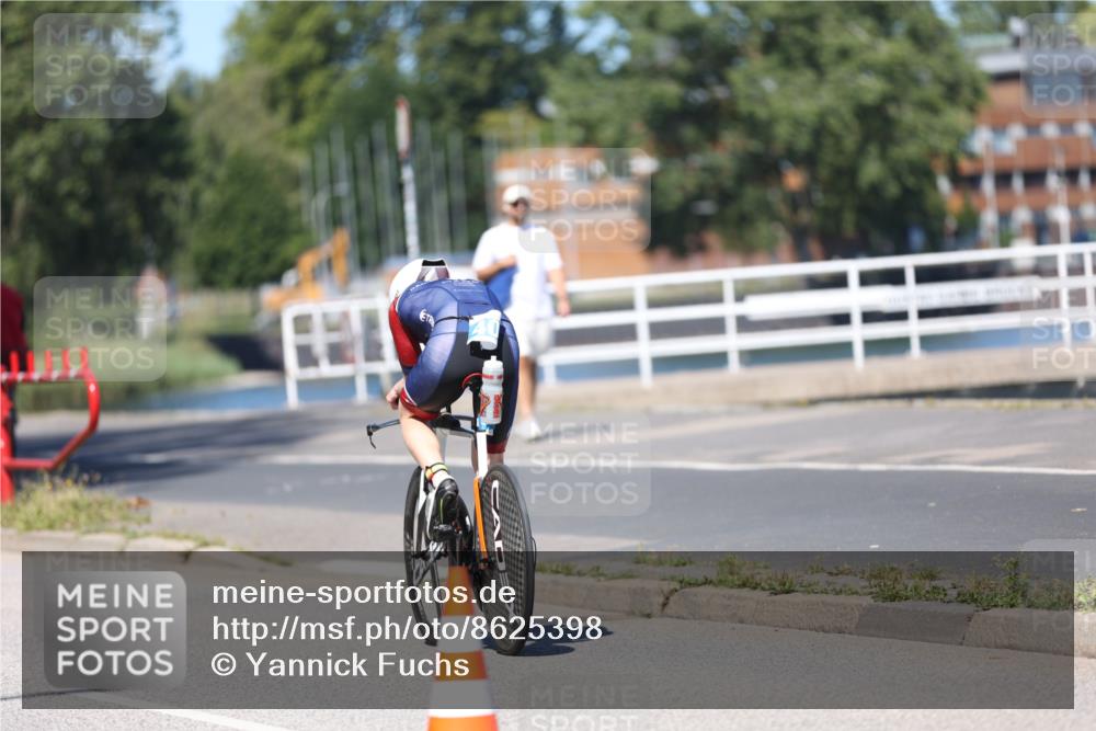 17.08.2025 - KN Förde Triathlon 2025 Yannick Fuchs http://msf.ph/oto/8625398 17.08.2025 12:42:45 Radfahren 403 meine-sportfotos.de