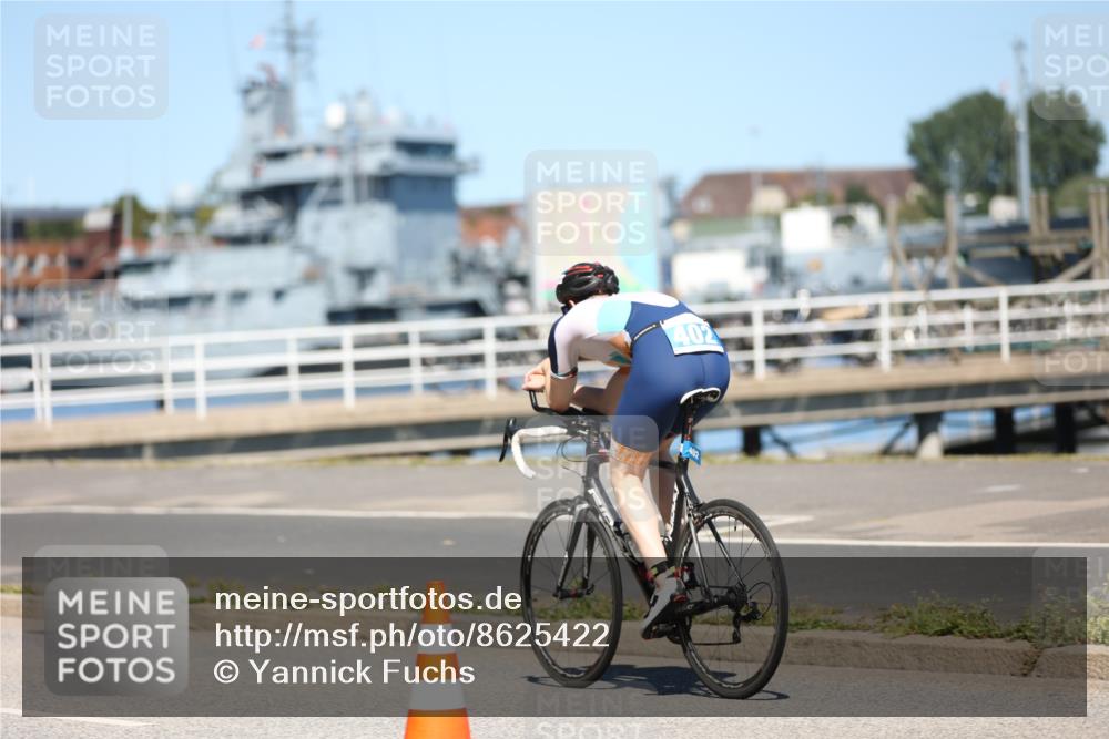 17.08.2025 - KN Förde Triathlon 2025 Yannick Fuchs http://msf.ph/oto/8625422 17.08.2025 12:43:35 Radfahren 402, 408 meine-sportfotos.de