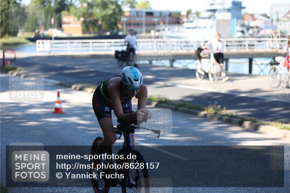 17.08.2025 - KN Förde Triathlon 2025 Yannick Fuchs http://msf.ph/oto/8628157 17.08.2025 15:05:29 Radfahren 20, 25, 36 meine-sportfotos.de