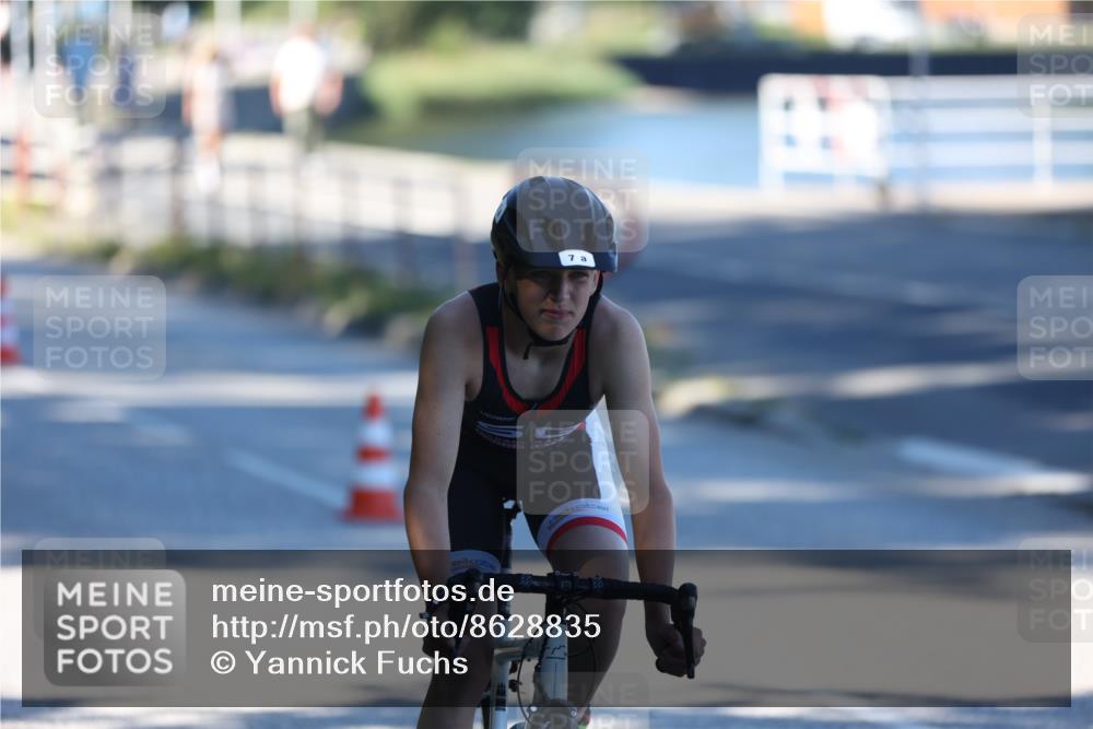 17.08.2025 - KN Förde Triathlon 2025 Yannick Fuchs http://msf.ph/oto/8628835 17.08.2025 14:57:29 Radfahren 7 meine-sportfotos.de