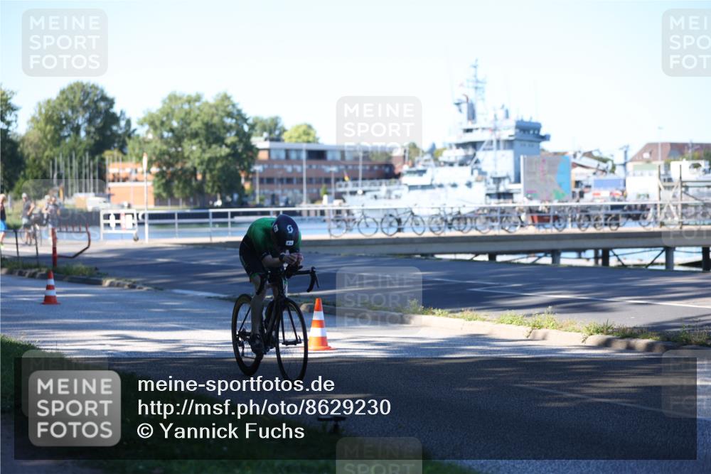 17.08.2025 - KN Förde Triathlon 2025 Yannick Fuchs http://msf.ph/oto/8629230 17.08.2025 15:40:55 Radfahren  meine-sportfotos.de