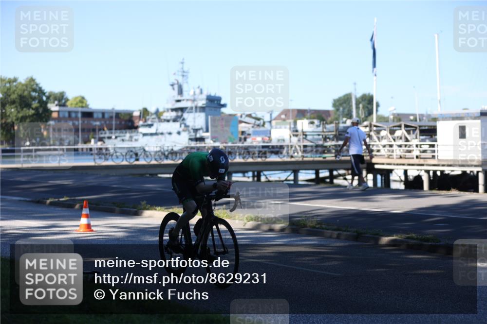 17.08.2025 - KN Förde Triathlon 2025 Yannick Fuchs http://msf.ph/oto/8629231 17.08.2025 15:40:55 Radfahren  meine-sportfotos.de
