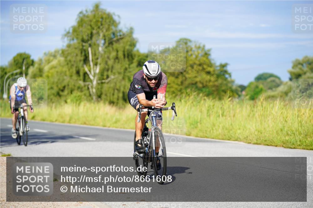 31.08.2025 - Elbe Triathlon Hamburg Michael Burmester http://msf.ph/oto/8661608 31.08.2025 09:01:39 Radfahren 173, 183, 223, 274, 329, 330, 551 meine-sportfotos.de