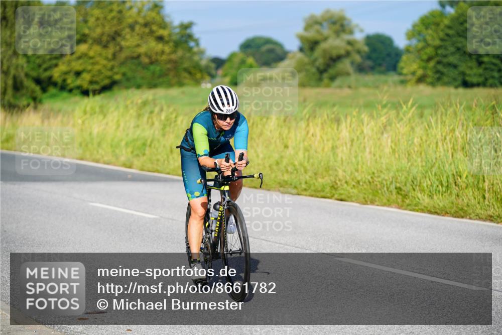 31.08.2025 - Elbe Triathlon Hamburg Michael Burmester http://msf.ph/oto/8661782 31.08.2025 09:03:13 Radfahren 284 meine-sportfotos.de