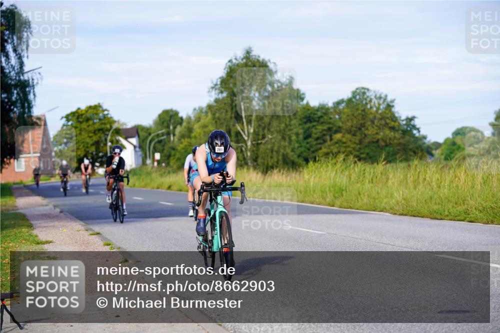 31.08.2025 - Elbe Triathlon Hamburg Michael Burmester http://msf.ph/oto/8662903 31.08.2025 09:13:05 Radfahren 268, 269, 281, 298, 324, 507, 514 meine-sportfotos.de