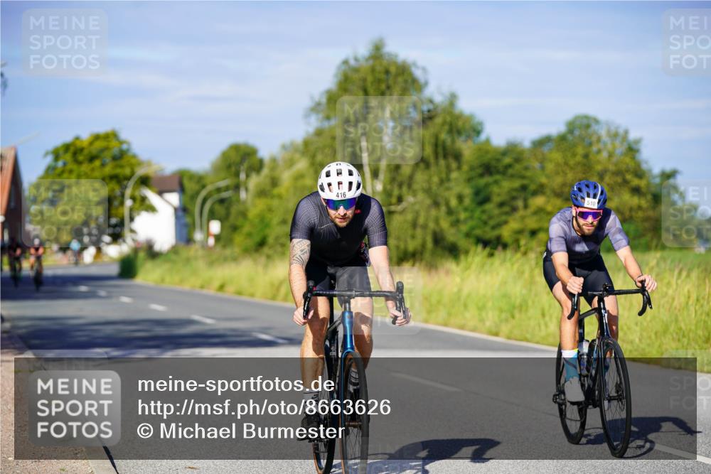 31.08.2025 - Elbe Triathlon Hamburg Michael Burmester http://msf.ph/oto/8663626 31.08.2025 09:18:42 Radfahren 416, 510, 531, 618, 633 meine-sportfotos.de